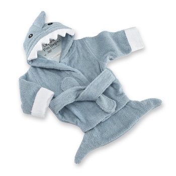 Baby Aspen Let The Fin Begin Terry Shark Robe