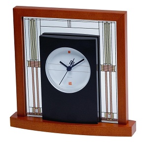 Frank Lloyd Wright Table Clock Bulova