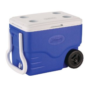 Coleman 40 Quart Blue Wheeled Cooler