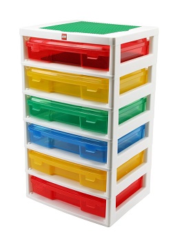 LEGO 6 Case Workstation and Storage Unit with 2 Base Plates