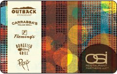 Outback Steak House Gift Card Collection