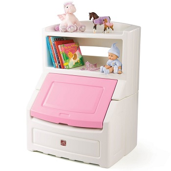 Step2 Lift & Hide Bookcase Storage Box for Girls