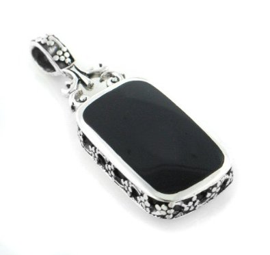 Sterling Silver Onyx Pendant